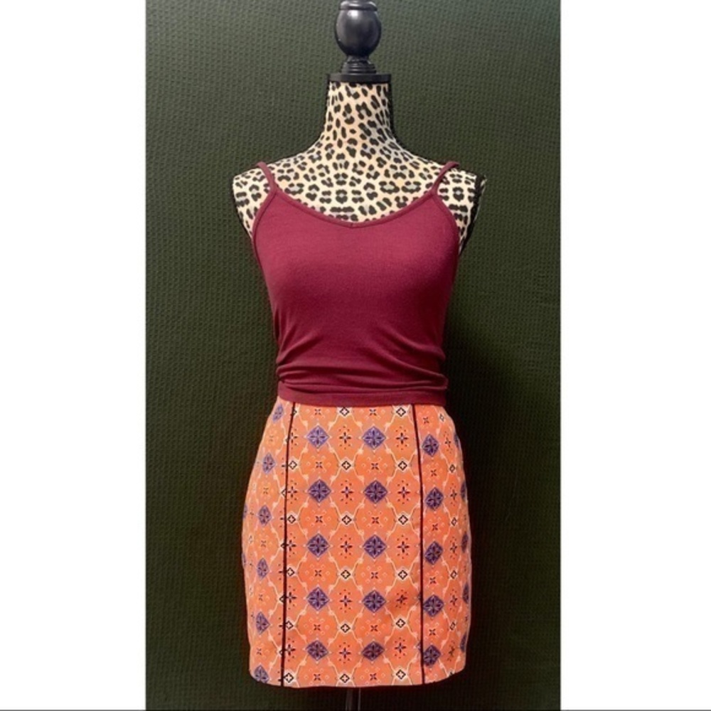 Orange Forever 21 Skirt